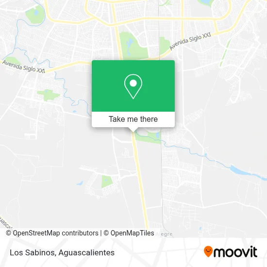 Los Sabinos map