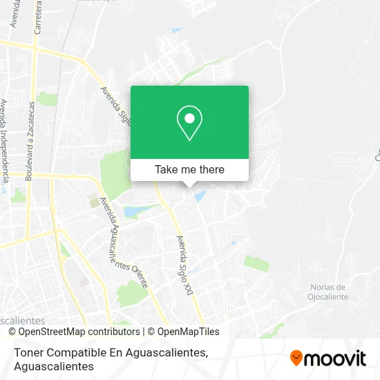 Toner Compatible En Aguascalientes map