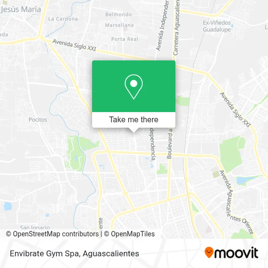 Envibrate Gym Spa map