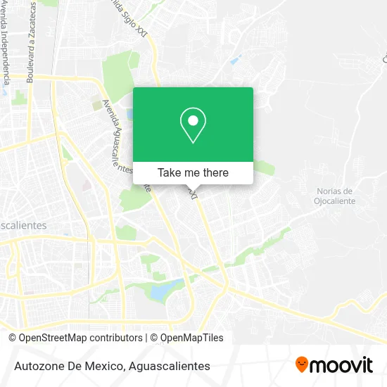 Autozone De Mexico map