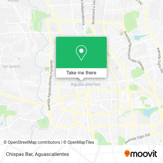 Chispas Bar map