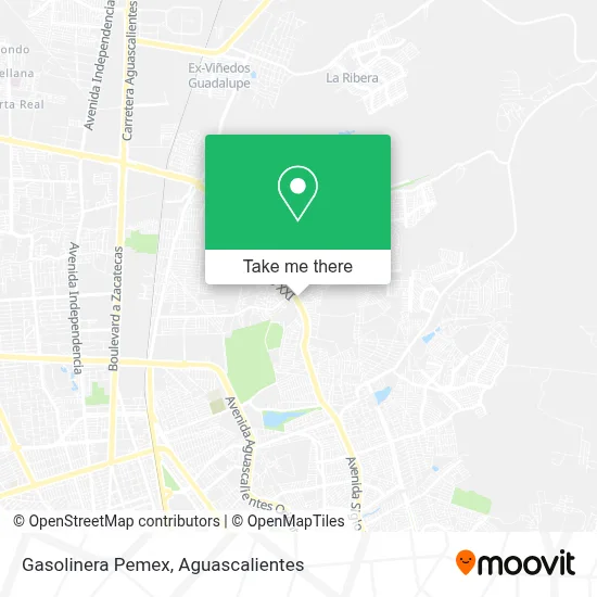 Gasolinera Pemex map
