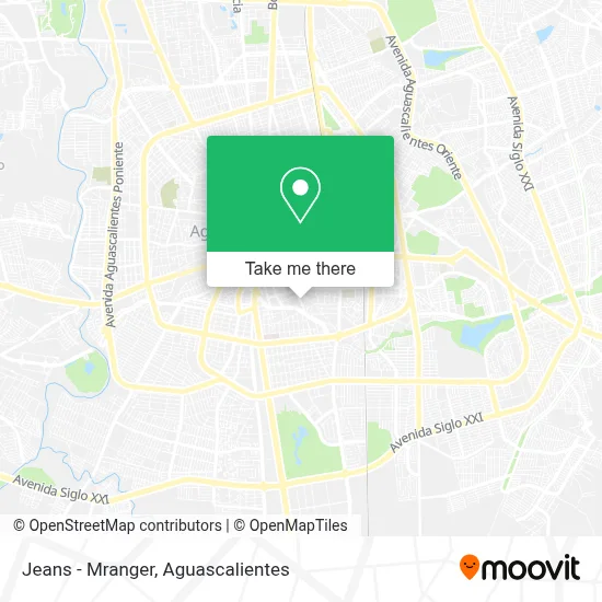 Jeans - Mranger map