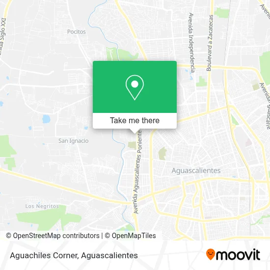 Aguachiles Corner map
