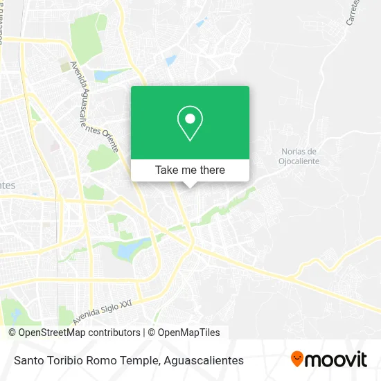 Santo Toribio Romo Temple map