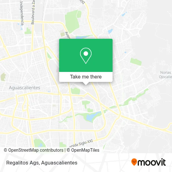 Regalitos Ags map
