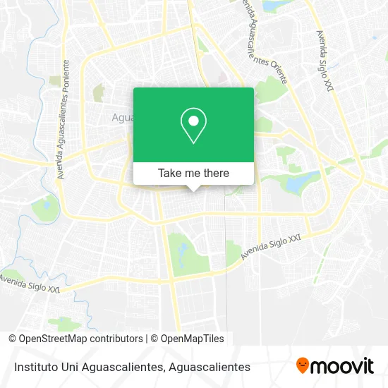 Instituto Uni Aguascalientes map