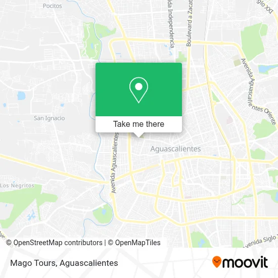 Mago Tours map