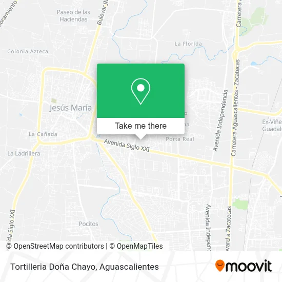 Tortilleria Doña Chayo map