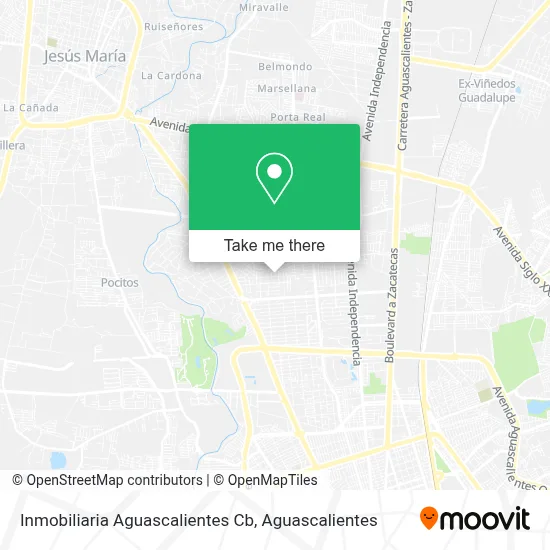 Inmobiliaria Aguascalientes Cb map