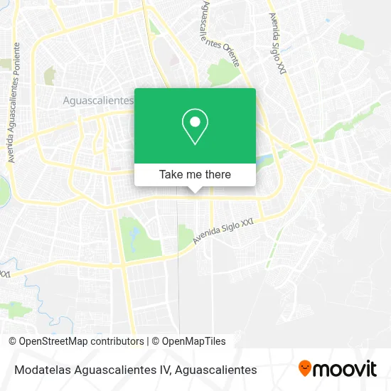 Modatelas Aguascalientes IV map