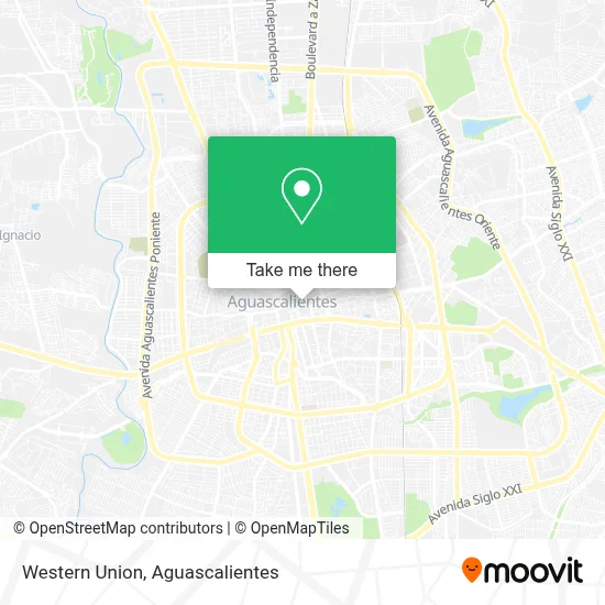 Western Union map