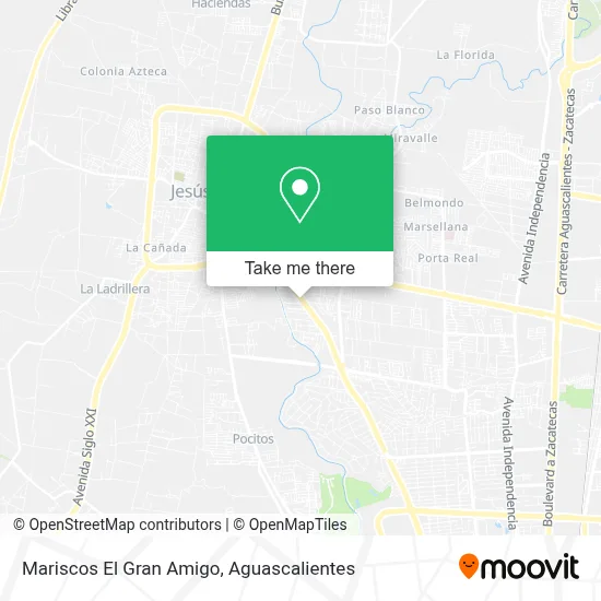 Mariscos El Gran Amigo map