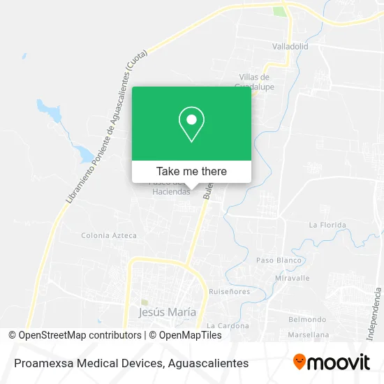 Proamexsa Medical Devices map