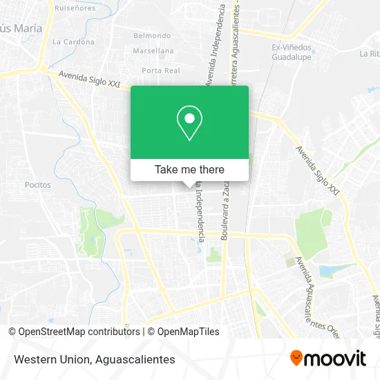 Western Union map