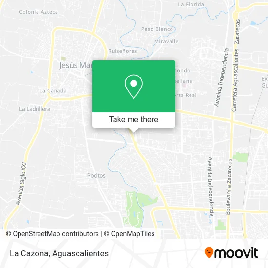 La Cazona map