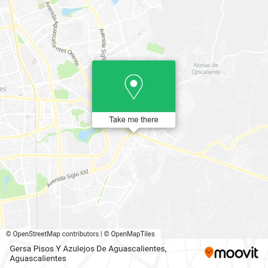 Gersa Pisos Y Azulejos De Aguascalientes map