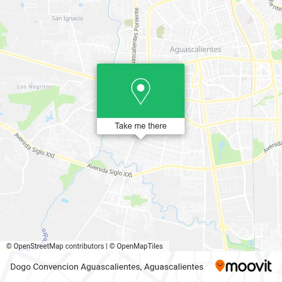Dogo Convencion Aguascalientes map