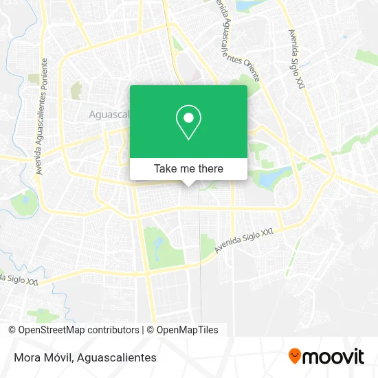 Mora Móvil map