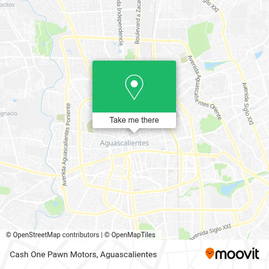 Cash One Pawn Motors map