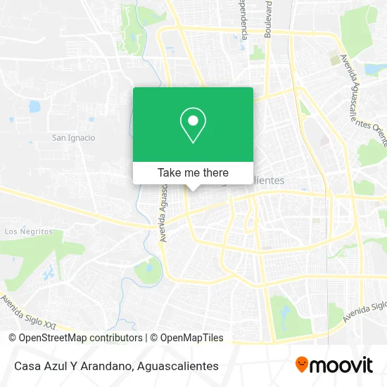 Casa Azul Y Arandano map