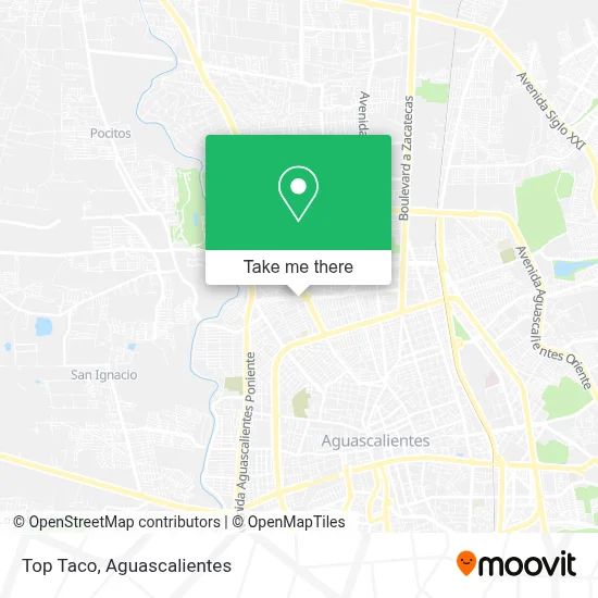 Top Taco map