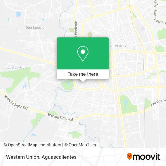 Western Union map