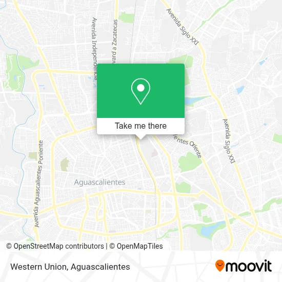 Western Union map