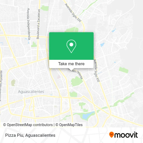 Pizza Piu map