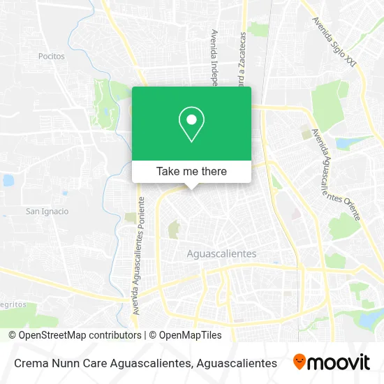 Crema Nunn Care Aguascalientes map