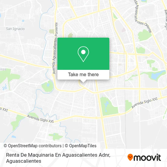 Renta De Maquinaria En Aguascalientes Adnr map