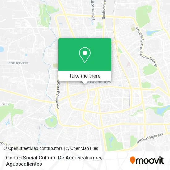 Centro Social Cultural De Aguascalientes map