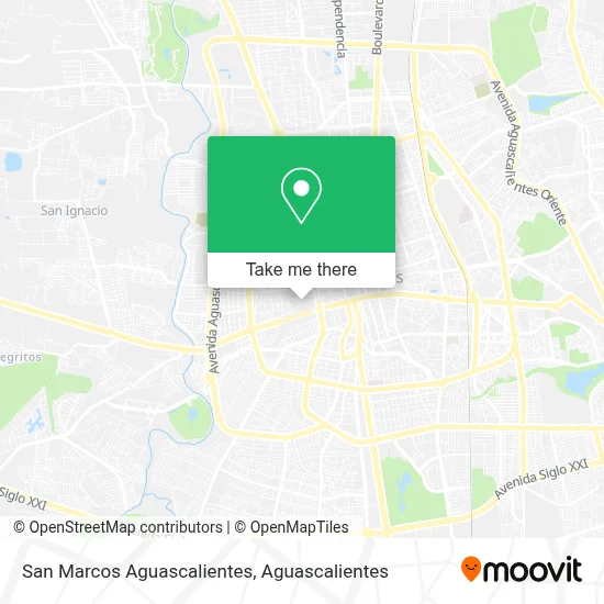 San Marcos Aguascalientes map