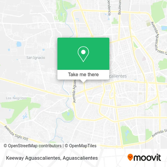 Keeway Aguascalientes map