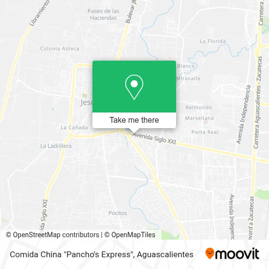 Comida China "Pancho's Express" map