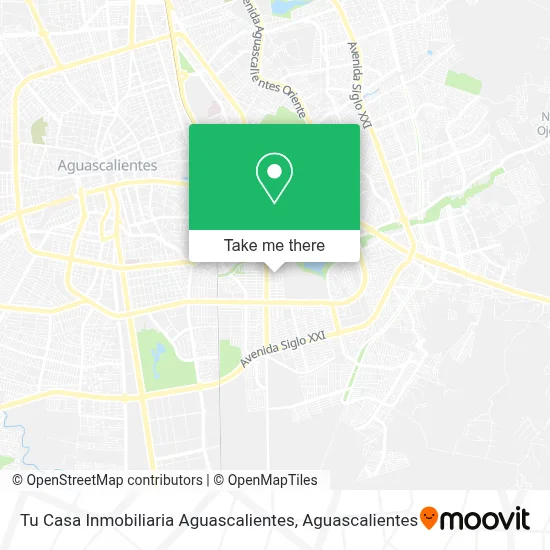 Tu Casa Inmobiliaria Aguascalientes map