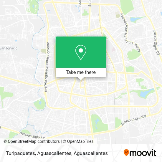 Turipaquetes, Aguascalientes map