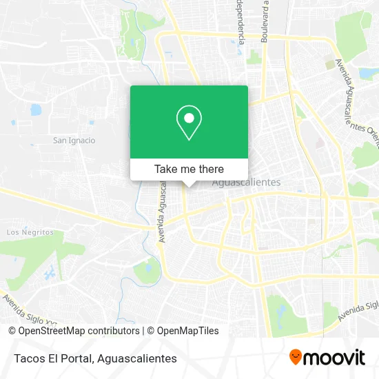 Tacos El Portal map