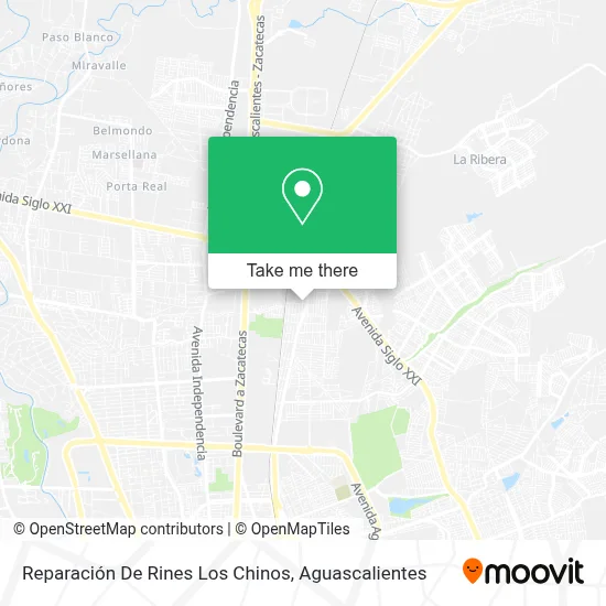 Reparación De Rines Los Chinos map