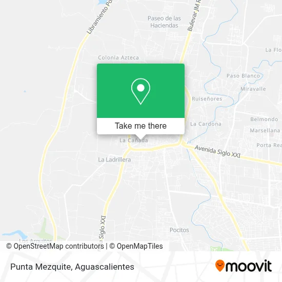 Punta Mezquite map