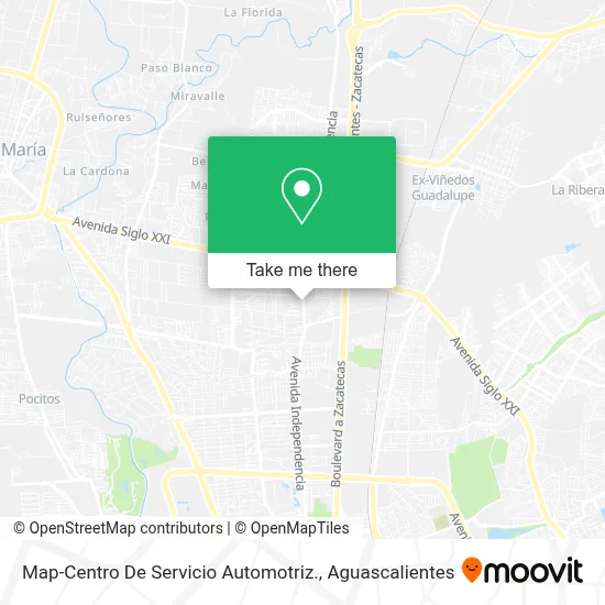 Map-Centro De Servicio Automotriz. map