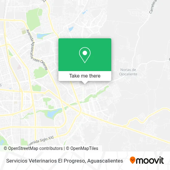 Servicios Veterinarios El Progreso map
