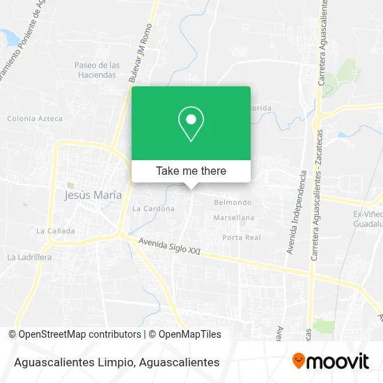 Aguascalientes Limpio map