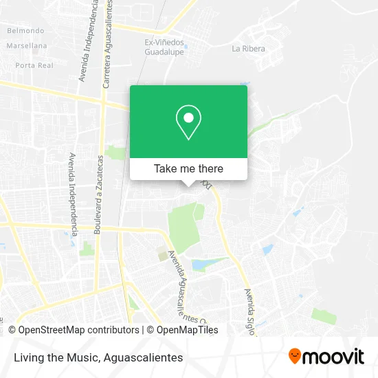 Living the Music map