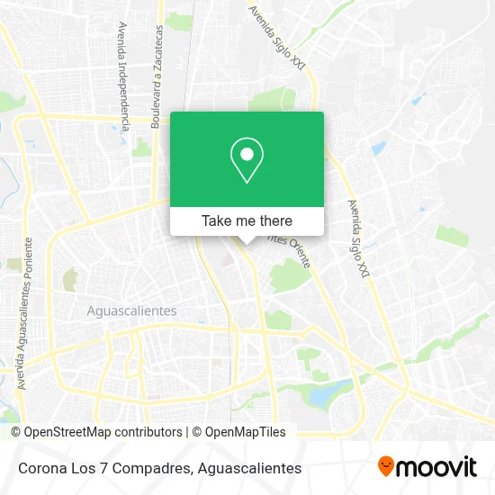 Corona Los 7 Compadres map