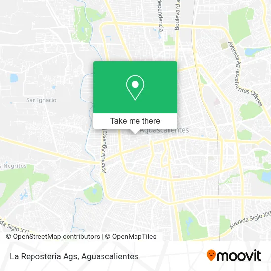 La Reposteria Ags map