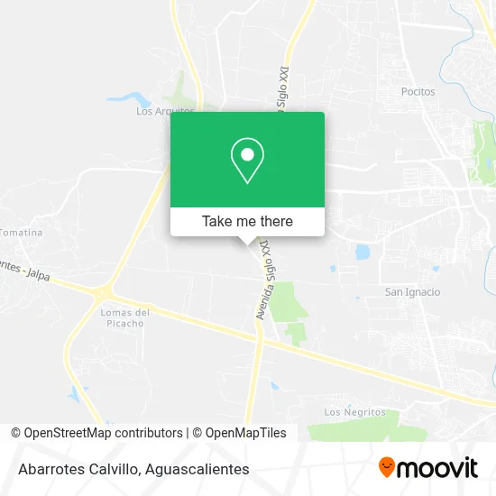 Abarrotes Calvillo map
