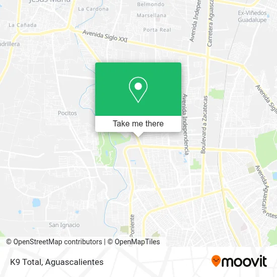 K9 Total map