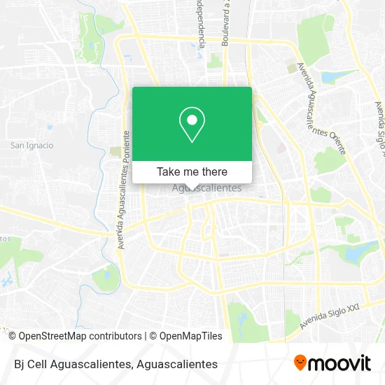 Bj Cell Aguascalientes map