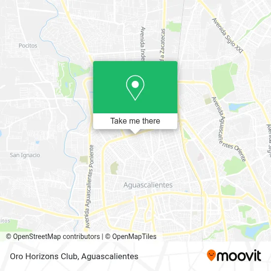 Oro Horizons Club map